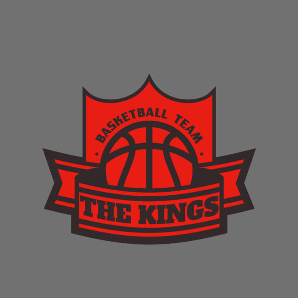 The Kings Basketball team Logo Template Thumbnail