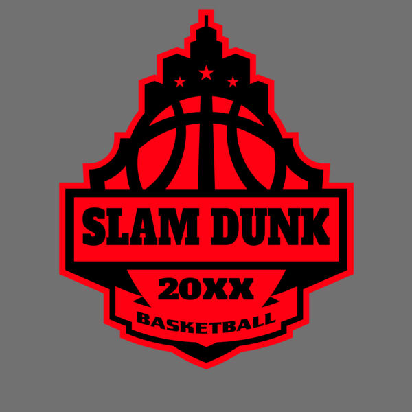 SLAM DUNK Basketball Logo Template Thumbnail