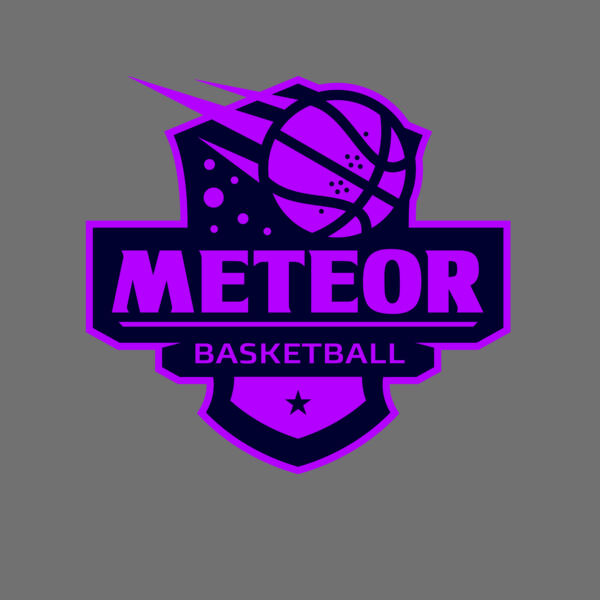 Meteor Basketball logo template Thumbnail