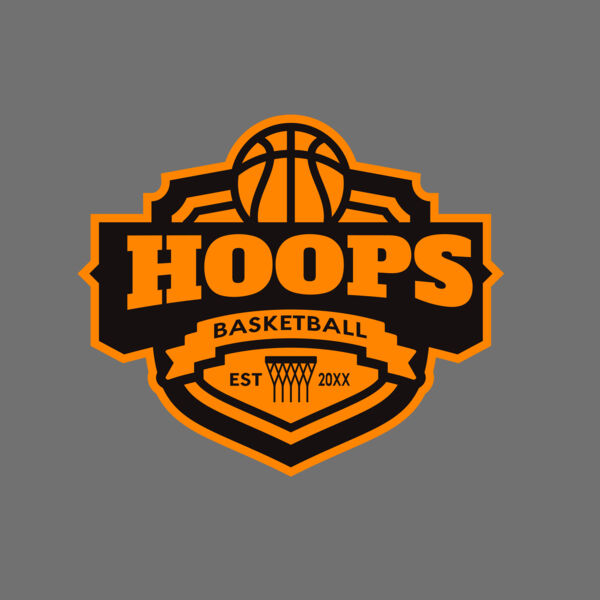 Hoops Basketball logo template 04 Thumbnail