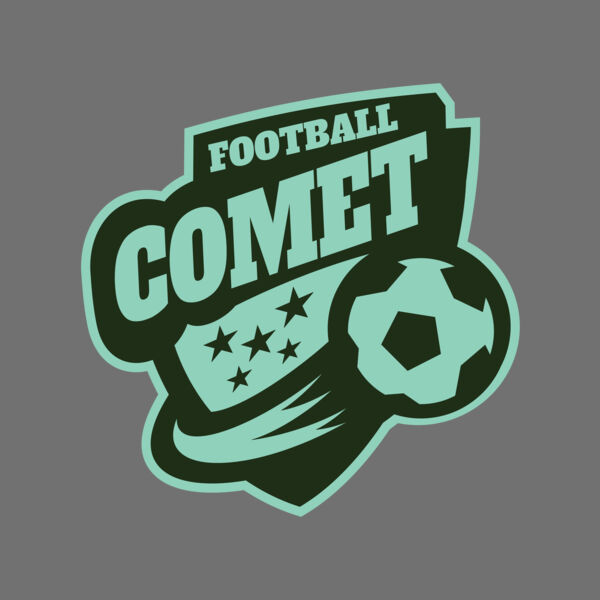 Comet Football logo template Thumbnail