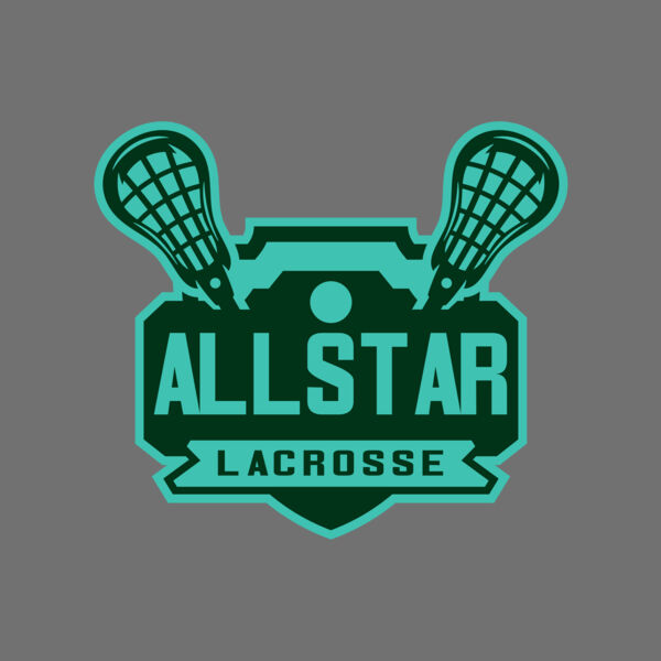 All stars Lacrosse Logo Template Thumbnail