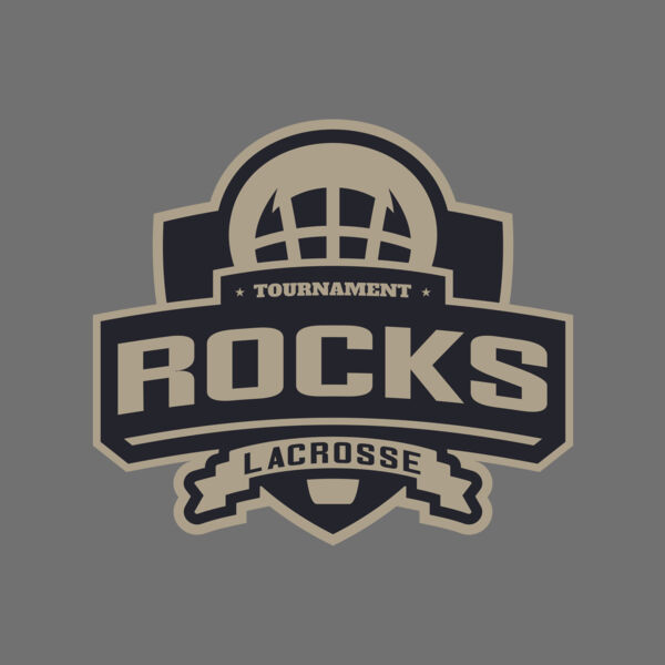 Rocks Tournament Lacrosse Logo Template Thumbnail