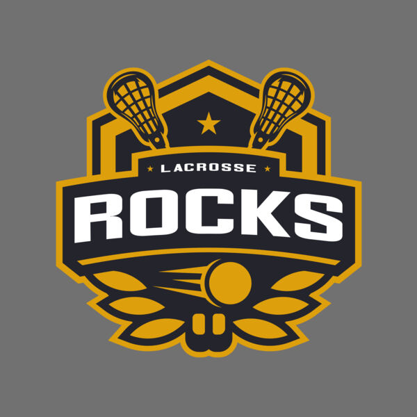 Rocks Lacrosse Logo Template Thumbnail
