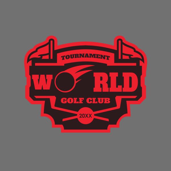 World Tournament Golf club logo template Thumbnail