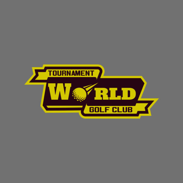 World Tournament Golf club logo template Thumbnail