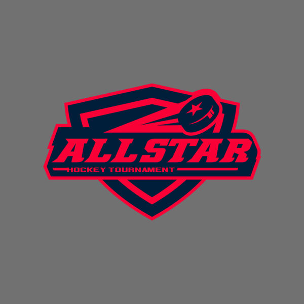 All Star Hockey Tournament logo template Thumbnail