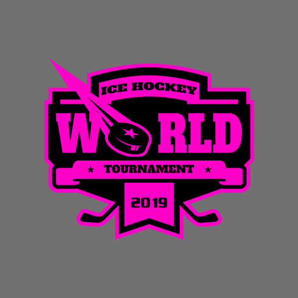 World Ice Hockey Tournament logo template Thumbnail