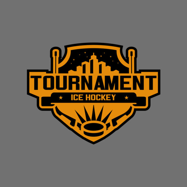 Tournament Ice Hockey logo template 02 Thumbnail