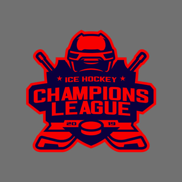 Champions League Ice Hockey logo template Thumbnail