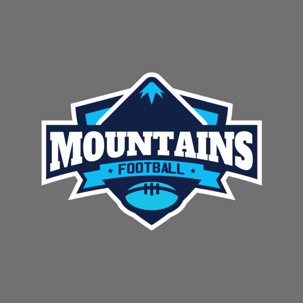 Mountains Football logo template Thumbnail