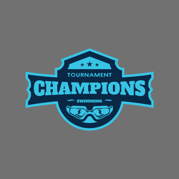 Champions Tournament Swimming logo template Thumbnail
