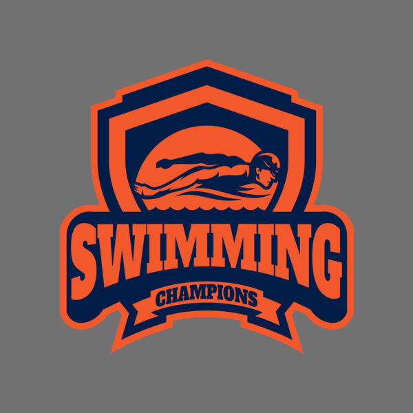 Swimming Champions logo template Thumbnail