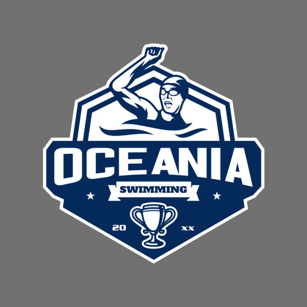 Oceania Swimming logo template Thumbnail