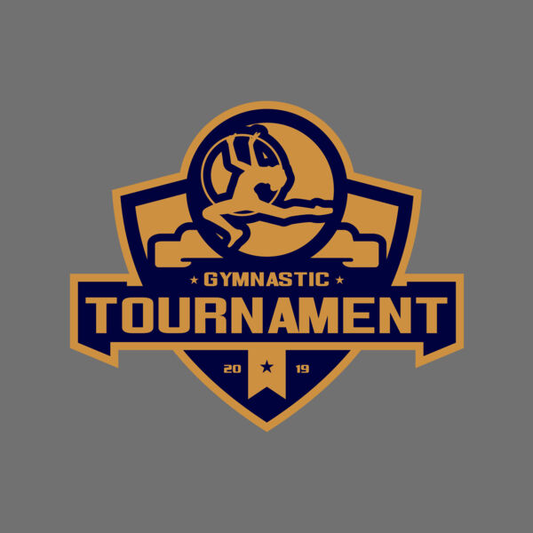 Gymnastic Tournament logo template 02 Thumbnail