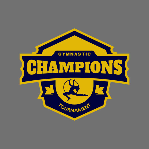 Champions Gymnastic Tournament logo template Thumbnail