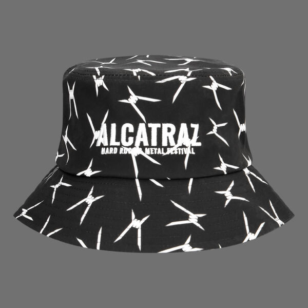 ALCATRAZ BUCKET HAT - BLACK Thumbnail