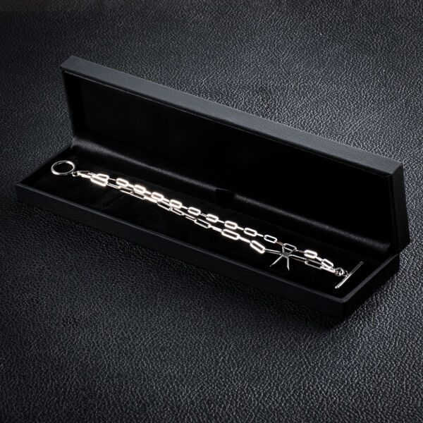 Alcatraz - Silver double bracelet  Thumbnail