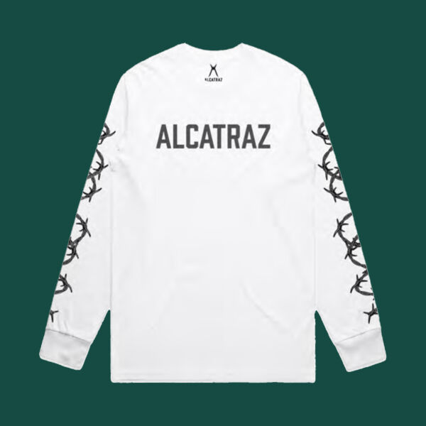 Alcatraz - Long sleeve white (unisex)  Thumbnail
