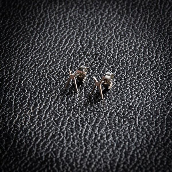 Alcatraz - Silver earrings (small) Thumbnail